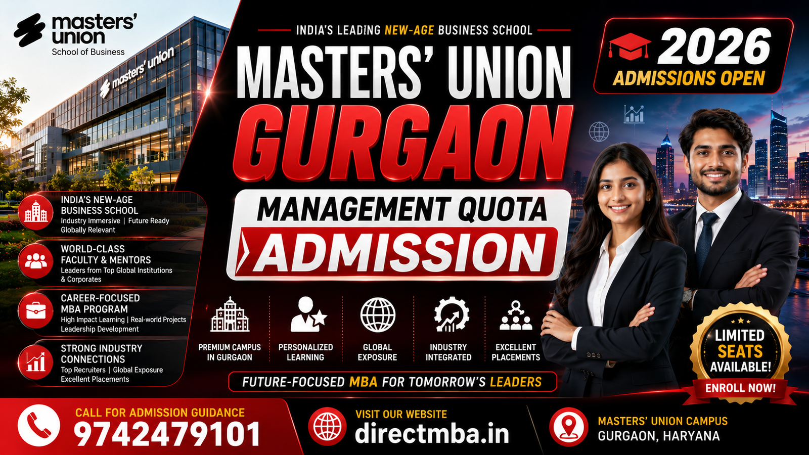 Masters' Union Gurgaon Management Quota Admission